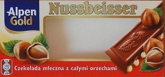 Nussbeisser male Alpen Gold oble czekolada mleczna z calymi orzechami kal